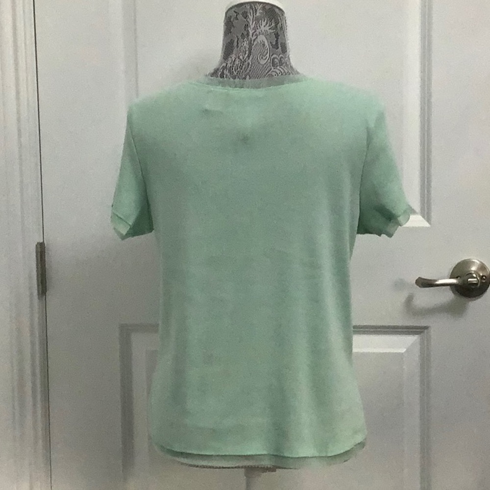 Jason Maxwell Green Fitted Short Sleeve Tee, Size L - Picture 5 of 7